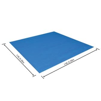 Tapis de sol carré pour piscine hors-sol et spa gonflable de 335 cm - miniature 3