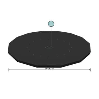 Bâche 4 saisons pour piscine hors-sol ronde diametre 427 cm 58248 - miniature 3