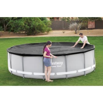 Bâche 4 saisons pour piscine hors-sol ronde diametre 427 cm 58248 - miniature 5