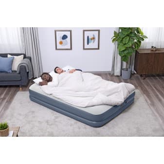 Matelas gonflable 2 places 203x152x36cm pompe rechargeable - miniature 4