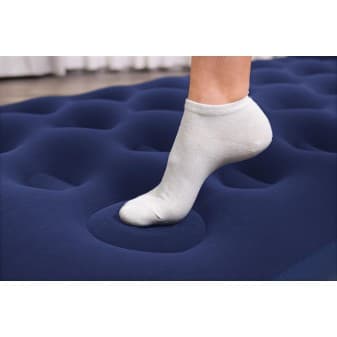 Matelas gonflable de camping 1 personne avec pompe a pied intégrée - miniature 2