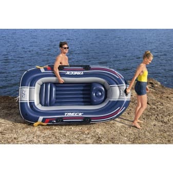 Bateau gonflable hydro force treck x2 255 × 127 × 36 cm avec 2 rames et un gonfleur a pied