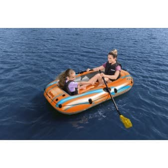 Bateau gonflable kondor Elite 2000 raft Set 196 × 106 cm 1 adulte 1enfant 120kg MAX pompe a pied et 2 pagaies