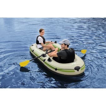 Bateau gonflable voyager x2 Set hydro force 232 × 118 cm 2 adultes 240 kg 2 pagaies un sac de transport et une pompe a air