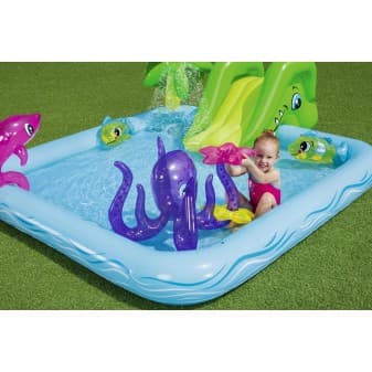 Aire de jeux pataugeoire fantastic aquarium 239 × 206 × 86 cm avec fontaine - vue 1