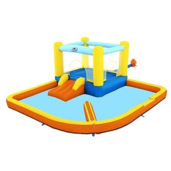 Aire de jeux gonflable avec trampoline et pataugeoire beach bounce 365 × 340 × 152 cm