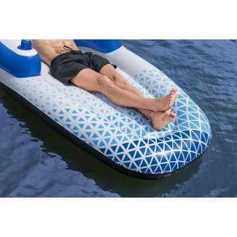 Matelas indigo wave 191 × 107 cm 1 place 90 kg MAX 1 porte gobelet accoudoirs et appui tete - vue 1