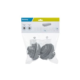 Kit pre filtre d entree sortie diametre 38 mm tous types de piscines autoportantes et tubulaires Bestway - vue 1