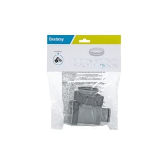 Vanne de regulation pièce de rechange Bestway gris clair pour piscines avec raccord 38 mm - vue 1