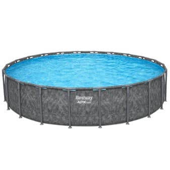 Piscine hors-sol tubulaire ronde Bestway APX 365 671x132 gris sans accessoires