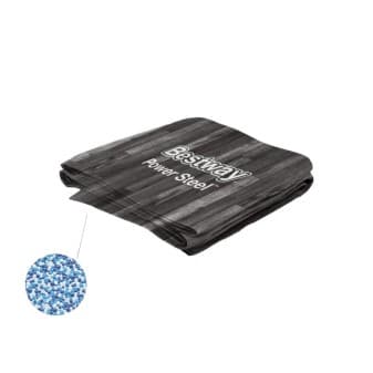 Liner pour piscine Power Steel Bestway 610x366x122cm aspect rotin chene des tourbieres ovale - vue 1