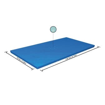 Bâche 4 saisons 410 × 226 cm pour piscine hors-sol Steel Pro rectangulaire 400 × 211 cm 58107