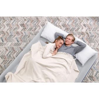 Lit gonflable tritech 2 places 203 × 152 × 51 cm avec pompe électrique intégrée et cadre de lit 6713i